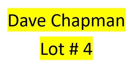 Lot 4 : Dave Chapman - 2 bird kit