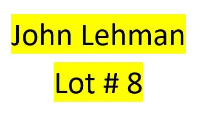 Lot 8 : John Lehman - 2 bird kit