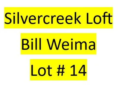 Lot 14 : Silvercreek Loft (Bill Weima) - 2 bird kit